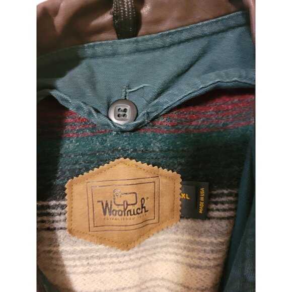 VTG Mens Woolrich Barn Chore Coat Button Out blanket Lining Wool XL Canvas - Picture 9 of 11